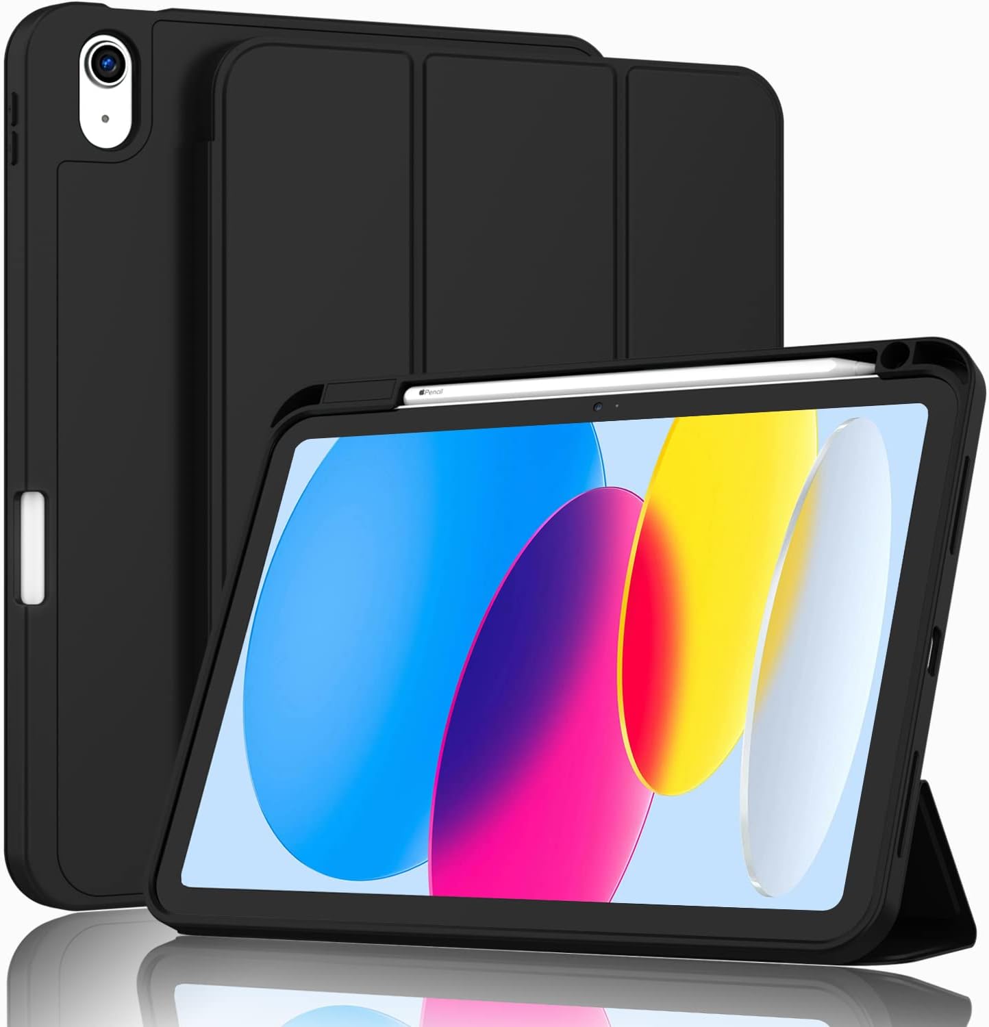 Good iPad Pro 10.5" 2017 Cases-Durable PU Leather Cover with Soft TPU Back Shell